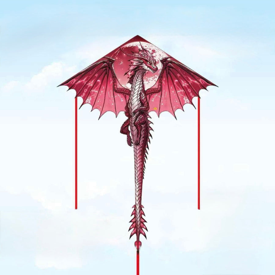 1.4m Red Moon Dragon Kite