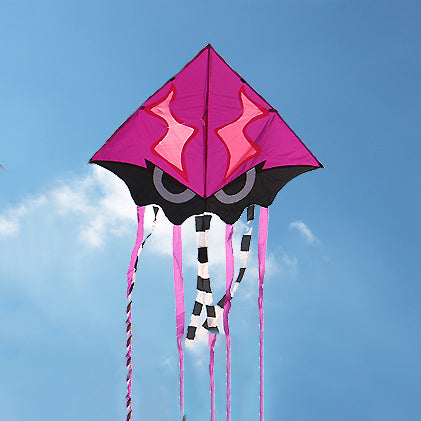 Pink Triangle Kite Angry Squid Kite - Pink – Kite Culture
