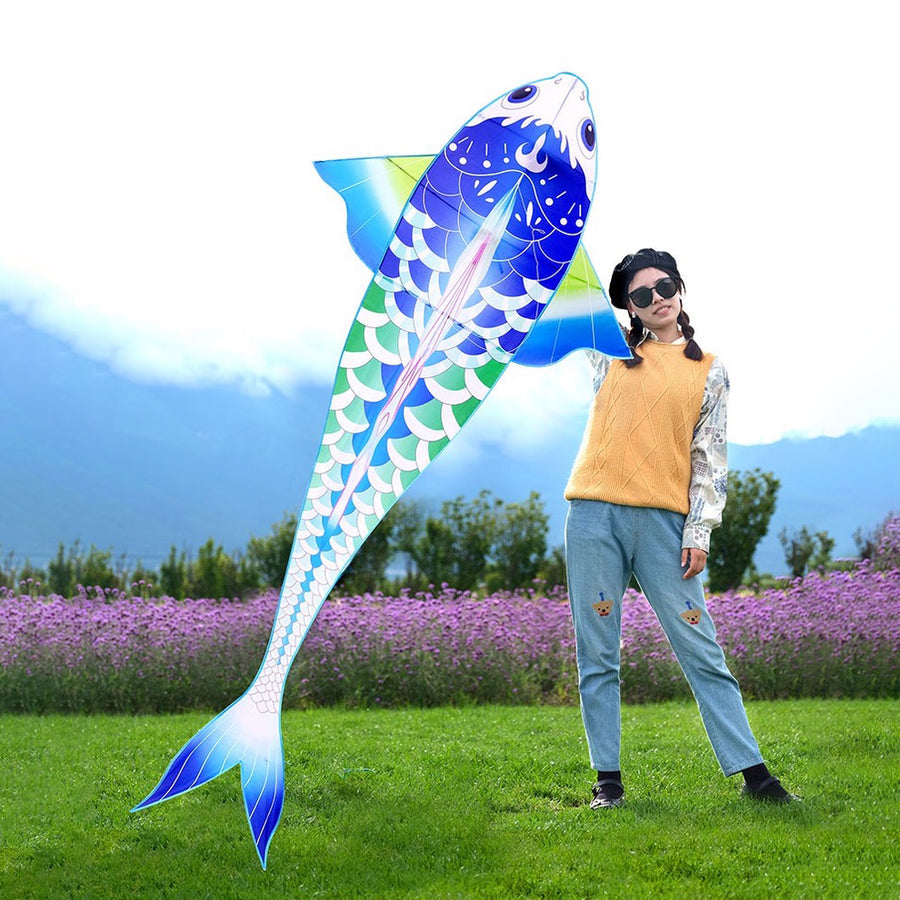 Carp fish blue kite