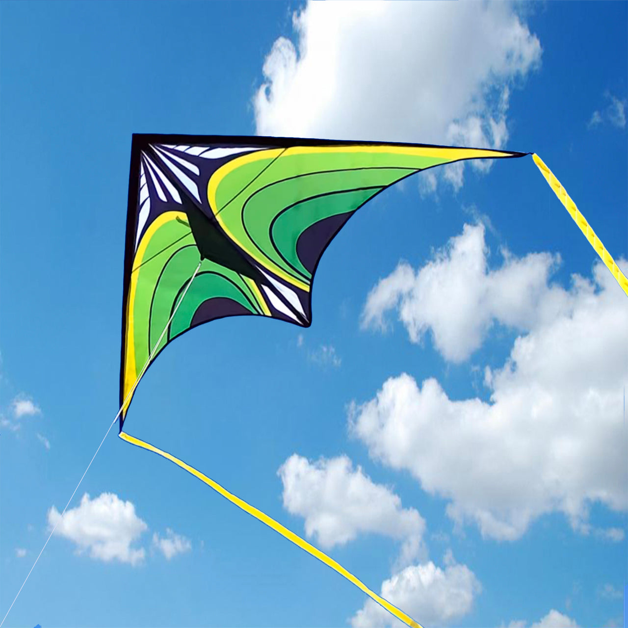 Kite Refrence Green Gravitation Delta Kite – Kite Culture