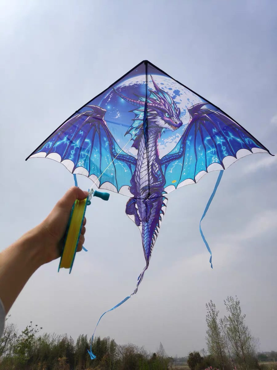 1.8m Blue Moon Dragon Kite