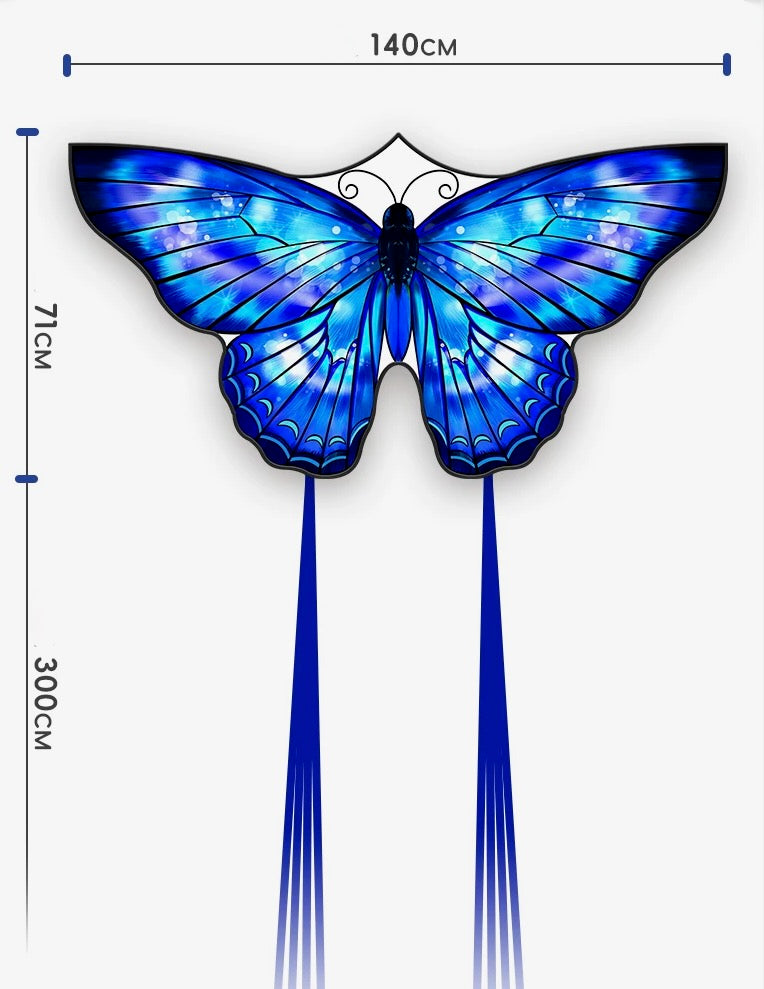 Blue Sparkle Butterfly kite