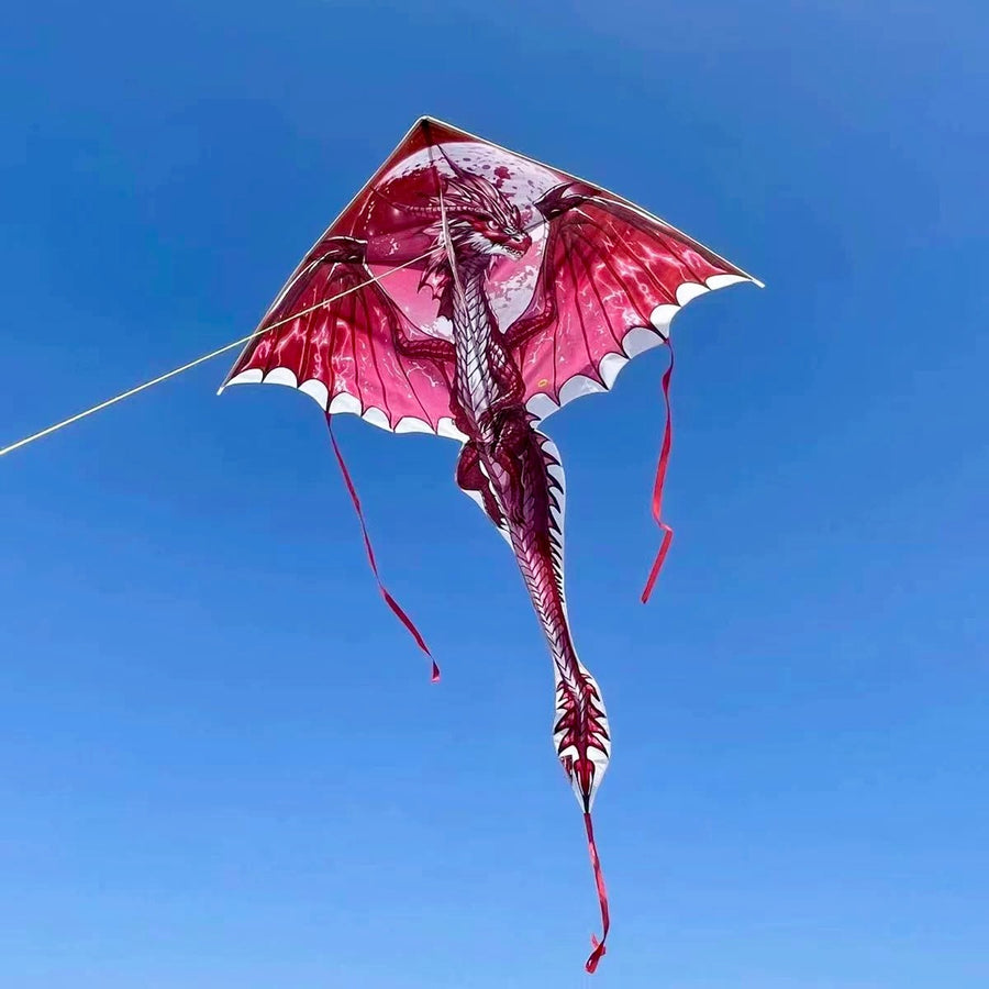 1.8m Red Moon Dragon Kite