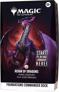 Thumbnail for Magic the Gathering Foundations Commander Decks - Reign of dragons