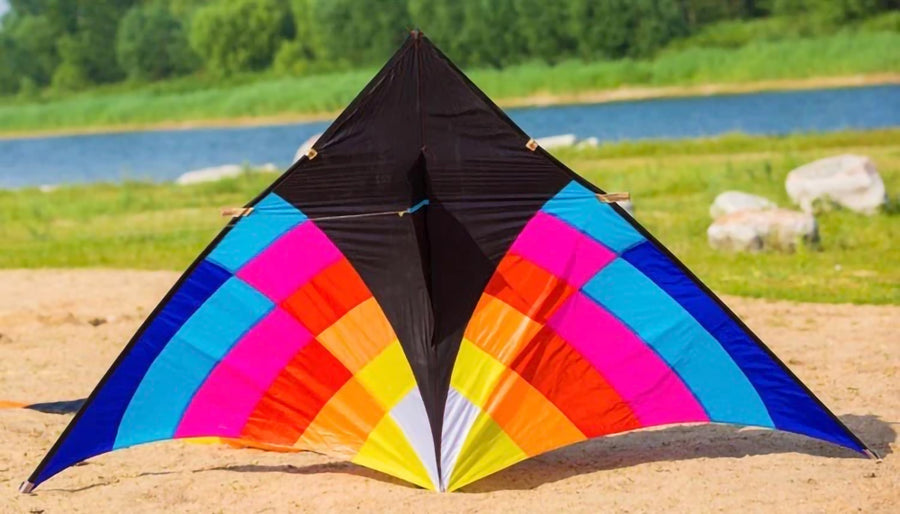 3.4m Giant Black Rider Delta Kite
