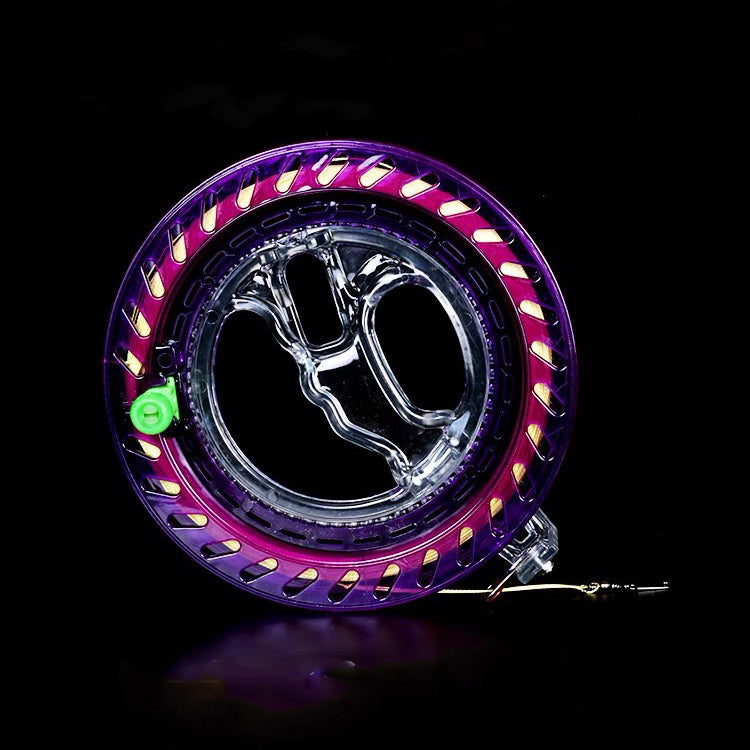 18cm Reel Crystal Purple with 300m 60lbs Waxed line