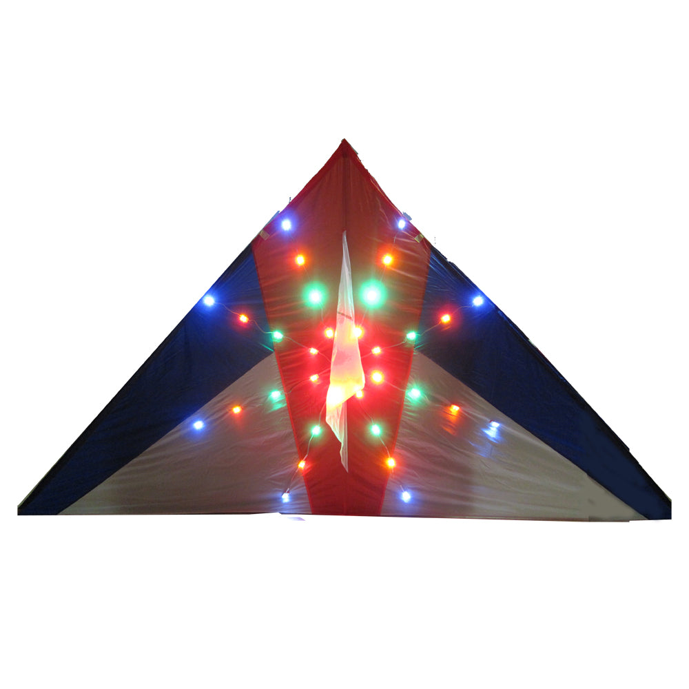 2.4m Giant 48 Led Snowflake LED Night Kite – Kite Culture