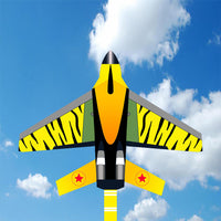 Thumbnail for Yellow fighter plane kite