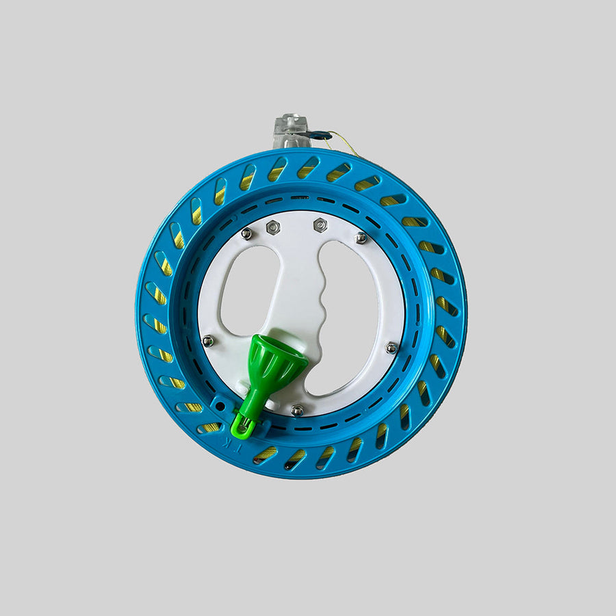 18cm Blue Reel with 300m 60lbs Waxed line