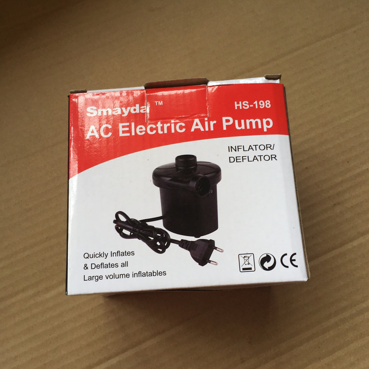 Portable electric air pump
