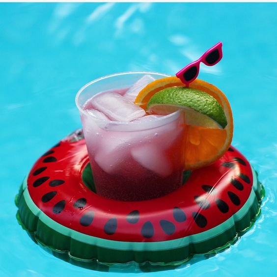 Watermelon drink float